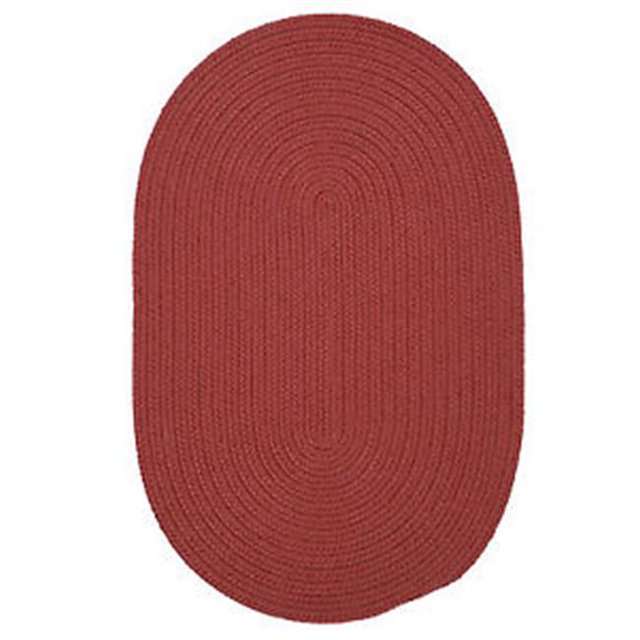 Colonial Mills Rug BR78R060X096 Boca Raton - Terracotta 5 ft. x 8 ft. Braided Rug