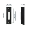 thumbnail image 3 of Heath Zenith Heath Zenith Black Plastic Wired Push Doorbell Button, 3 of 7