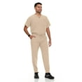 thumbnail image 3 of Hey Scrubs Set Mens Stretch V-Neck Scrub Top with 6-Pocket Scrub Joggers Pants, Elastic Waistband Scrubs for Men, 3 of 5