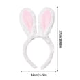 thumbnail image 2 of MORESEC Home Plush Bunny Ears Headband for Easter Thick Soft Hair Hoop for Adults Homes Party 1Pc, 2 of 8