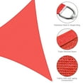 thumbnail image 4 of Yescom 22Ft Triangle Sun Shade Sail Canopy UV Block Commercial Carpark Pool Camping Playground Outdoor Watermelon Red, 4 of 12