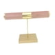 thumbnail image 1 of Soporte para presentación de joyería, organizador de joyas de terciopelo rosa para vestidor, hogar y dormitorio Estilo A, 1 of 8