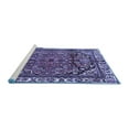 thumbnail image 2 of Ahgly Company Machine Washable Indoor Round Persian Blue Traditional Area Rugs, 4' Round, 2 of 4