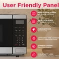 thumbnail image 3 of Frigidaire 0.9 Cu. Ft. Countertop Microwave Oven, 1000 Watt Microwave with 10 Power Levels, Stainless Steel, 3 of 9