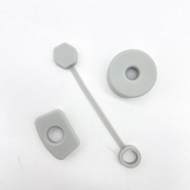 Juego de 3 tapones antidesbordamiento de silicona para taza de acompañamiento, accesorios para tapa de pajita y taza térmica, tapón a prueba de fugas para taza