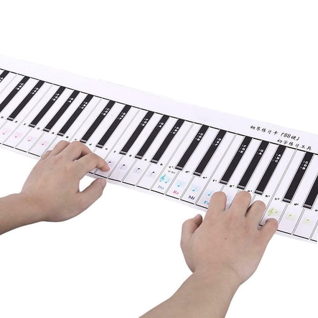 Portable Waterproof Flexible 88 Key Electronic Piano Keyboard Practice Card