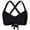 F54 Black, variant on Curuila Swimsuit For Women Fashion Solid Color Strap Square Neck Bikini Swimwear Top Black Size 2Xl