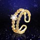 thumbnail image 2 of Plata Mujeres Tendencia de la moda completa Zircon Anillo Señoras Joyería Anillos para Mujeres Tamaño 6 10, 2 of 6