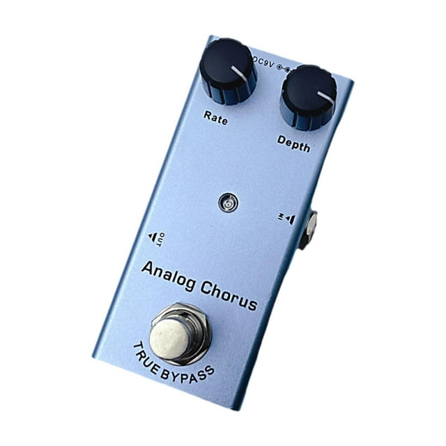 Pedal de efectos de guitarra eléctrica DC 9V True Bypass Mini Pedal portátil de efecto único profesional para espectáculos de práctica de conciertos coro analógico