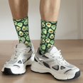thumbnail image 6 of Disketp Avocado Heart Unisex Crew Socks Lightweight Breathable Ventilation Ankle Socks, Mid-calf socks for Daily, 6 of 6