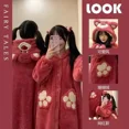 thumbnail image 5 of Nuevo pijama largo de terciopelo de invierno de Toy Story, ropa exterior de terciopelo coral grueso para niños de Disney Lotso, ropa cálida con capucha para el hogar, 5 of 5