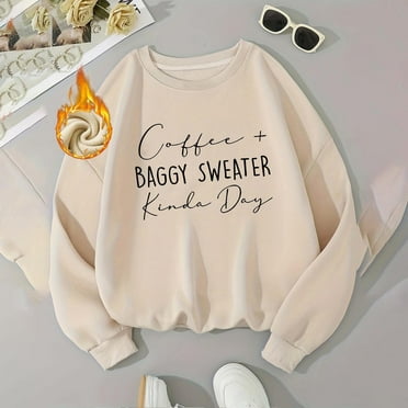 Craaazy Long Sleeve Shirts For Women Casual Solid Color Crewneck Sweatshirts Funny Letter Printed Graphic Shirt Pullover Gifts For Women