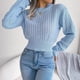 thumbnail image 4 of Puntoco-suéter de manga larga con cuello redondo para mujer, moda de invierno, tops, liquidación navideña Puntoco Puntoco-771, 4 of 8