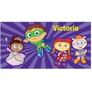 Personalized Super Why! To The Rescue! Beach Towel