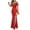 Red, variant on Women's Evening Gown Party Dress Strapless Side Slit Waist Defining Bodycon Sexy Cocktail Dress for Banquet Spring Fall,Black,L