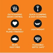 WORLDS BEST CAT LITTER Low Tracking & Dust Control Multiple Cat Unscented - Natural Ingredients, Quick Clumping, Flushable - Long-Lasting Odor Control & Easy Scooping - 28 lb Bag