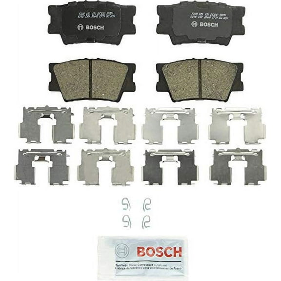 Bosch BC1212 QuietCast Premium Ceramic Disc Brake Pad Set For: Lexus ES300h, ES350, HS250h; Pontiac Vibe; Toyota Avalon, Camry, Matrix, RAV4, Rear