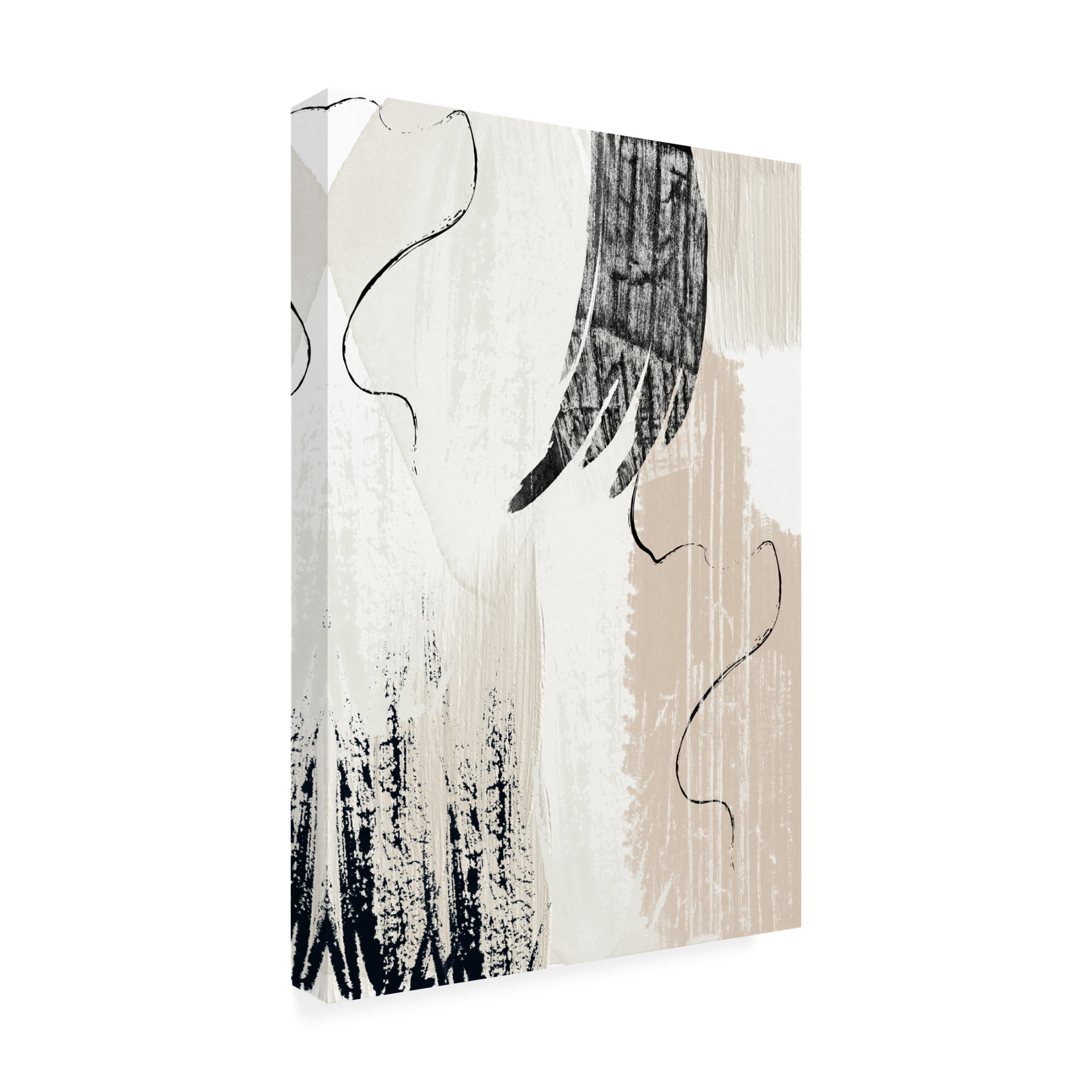 Trademark Fine Art Sally Ann Moss Brush strokes 2 Canvas Wall Art