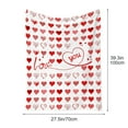 thumbnail image 3 of PEONAVET Throw Blanket for Women Valentines Heart Blanket Soft Flannel Lightweight Throw Blanket for Couch Sofa All Seasons Cozy Warm Blankets for Kids Adults Use On Sofa Couch Bed Office, 3 of 6