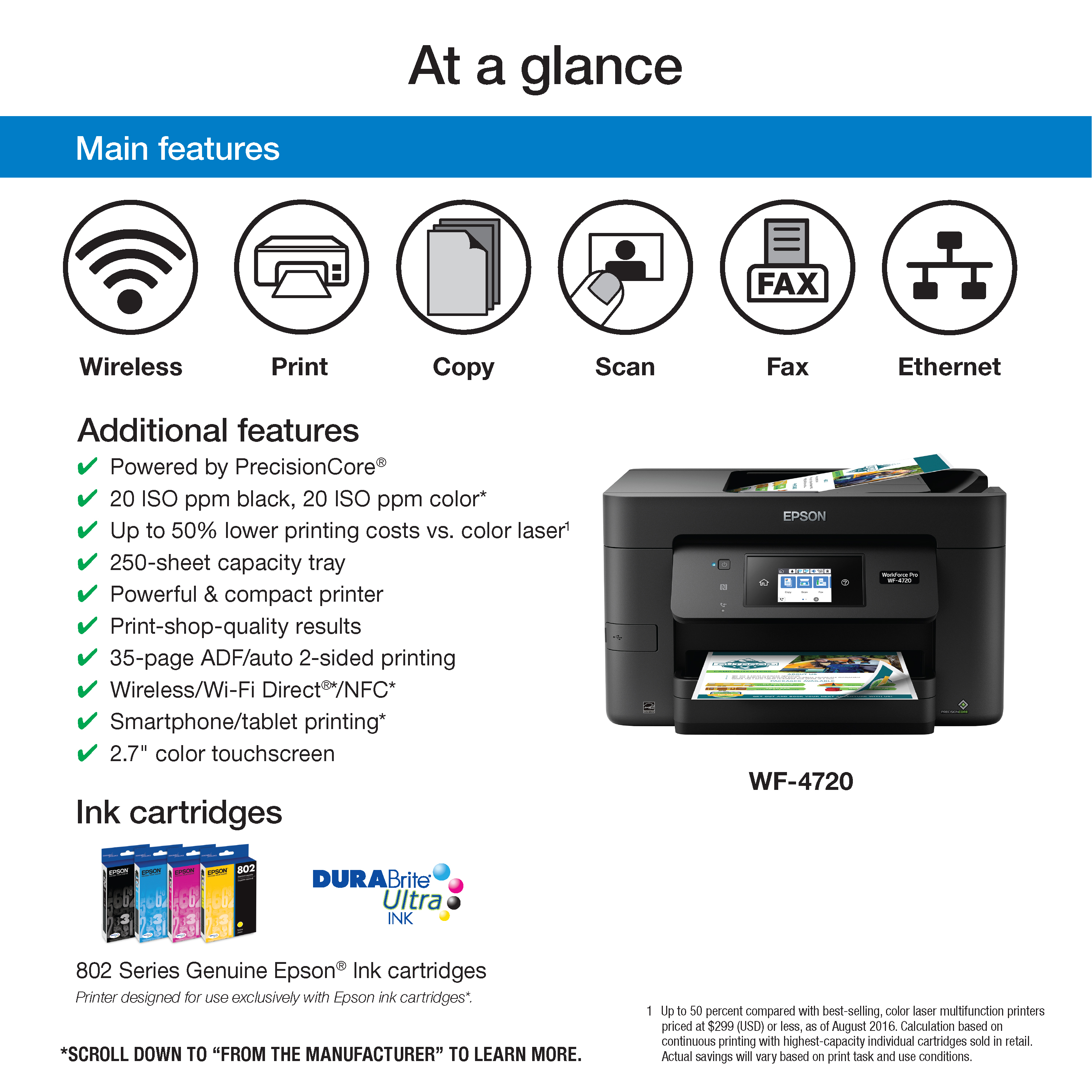 Epson - WorkForce Pro WF-4720 Wireless All-In-One Printer - image 5 of 5
