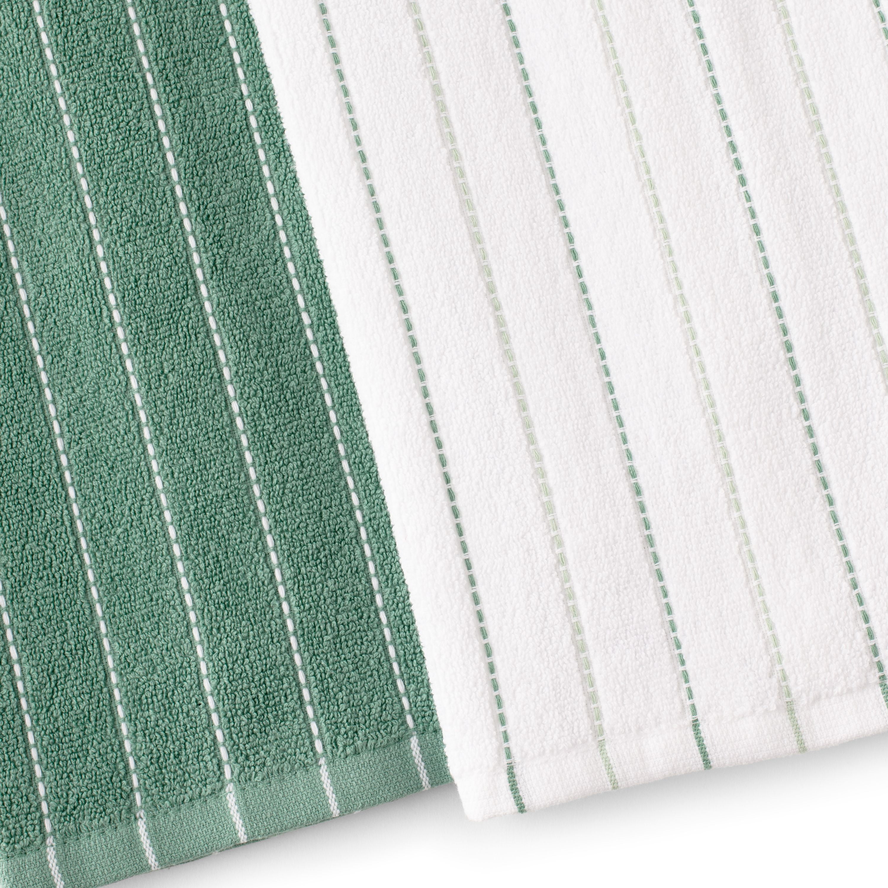 Better Homes & Gardens Kitchen Towel Set, Green, 4 Count