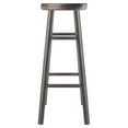 thumbnail image 4 of Winsome Wood Shelby 2-Piece Swivel Seat Bar Stools, Oyster Gray Finish, 4 of 10