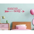 thumbnail image 4 of Adventure Awaits with Arrow Vinyl Lettering Art Wall Sticker Home Décor 36x10-Inch Lipstick, 4 of 6