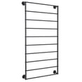 thumbnail image 4 of Towels Storage Rack 23.62*47.24in 10 Tiers Modern Black Wall Mounted Scarf Rack, Indoor Wall Display Rack, 4 of 19