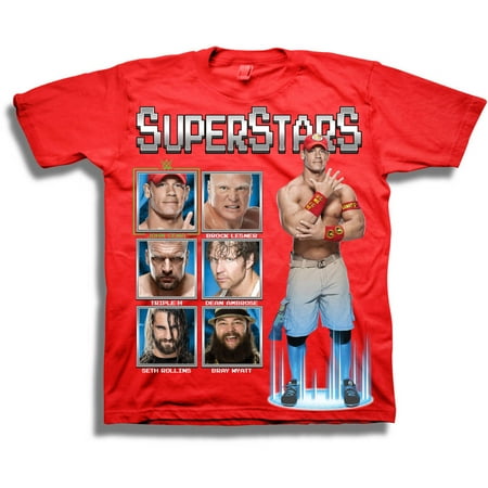 WWE Boys' Splatter Short Sleeve T-Shirt (Best John Cena Shirts)