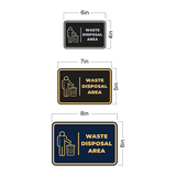 Signs ByLITA Classic Framed Waste Disposal Area Door or Wall Sign Easy ...