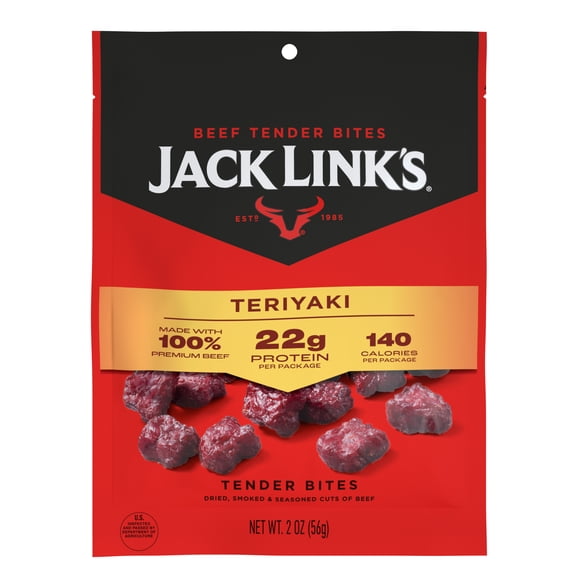 Jack Link's Teriyaki Beef Tender Bites, 2 Ounce