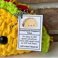 thumbnail image 3 of 2X Muñeco de Ganchillo Pequeño Apoyo Emocional Crochet Mini Taco Muñeco de Ganchillo Taco Peluche Animar Juguete Muñeca de Punto, 3 of 5