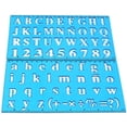 thumbnail image 3 of Juego de plantillas del alfabeto, plantillas de letras, varios tamaños, regla numérica para aprender, pintar y hacer álbumes de recortes, 3 of 5