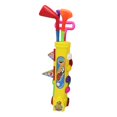 thumbnail image 1 of Juego de golf para niños de 12 piezas con bandera numerada, juego de jardín con pelotas. Amarillo, 1 of 9