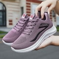 thumbnail image 4 of Chenyee Womens Beathable Lace Up Sneakers Lightweight Non Slip Casual Walking Running Shoes, 4 of 7