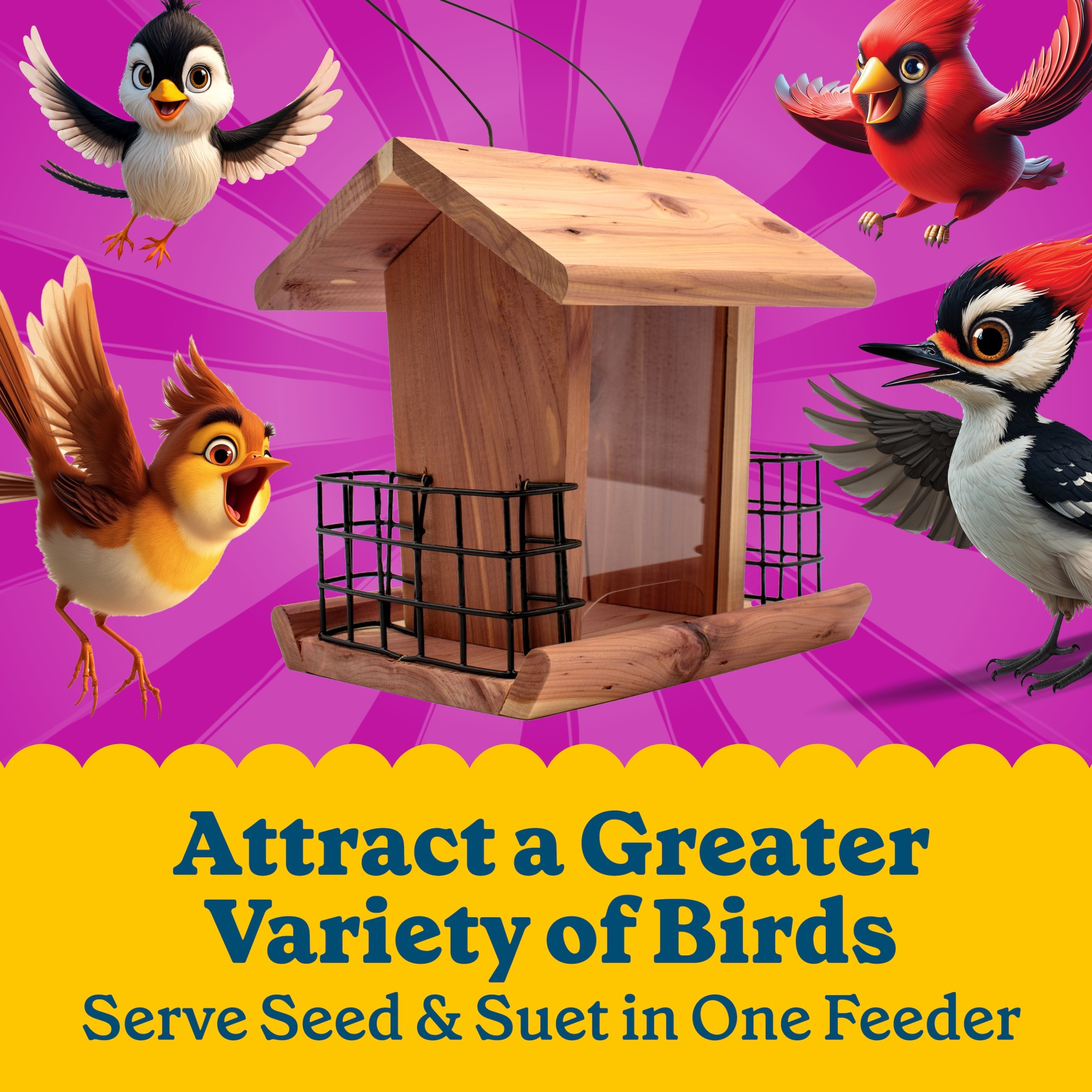 Pennington Cedar Deluxe Treater Feeder FF 2.5 Pounds