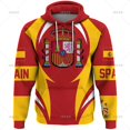 thumbnail image 3 of Sudadera con capucha con estampado de la bandera nacional de España en 3D para hombre, ropa de calle, nueva moda, jerseys de manga larga, 3 of 5