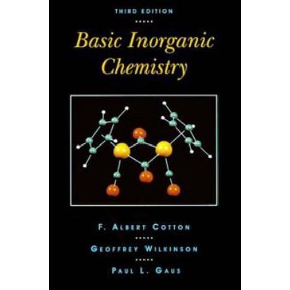 Pre-Owned Basic Inorganic Chemistry (Hardcover) 0471505323 9780471505327