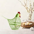 thumbnail image 4 of CQCYD under $5 Egg Basket, Iron Wire Egg Storage Basket, Kitchen Chicken Shape Egg Holder Countertop Decor, Rustic Farmhouse Fruit Vegetable Basket, Lockable Hanging Pantry Storage, 4 of 9
