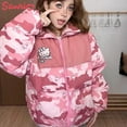 thumbnail image 3 of Sanrio Y2K Hello Kitty Winter Women Camouflage Down Jacket Thicken Coat Anime Kawaii Warm Cotton Clothes Tops Girl Student Loose, 3 of 21