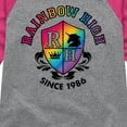 thumbnail image 3 of Rainbow High - School Crest - Toddler And Youth Girls Raglan Graphic T-Shirt, 3 of 5