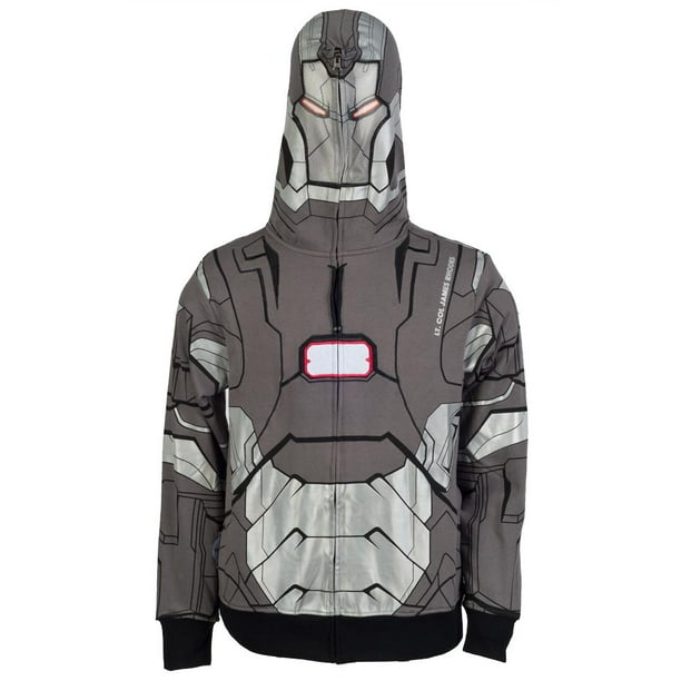 Iron Man Iron Man I Am War Machine Costume Zip Hoodie Small Walmart Com Walmart Com