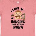 thumbnail image 4 of Inktastic Monkey I Love Hanging out with My Nana Boys or Girls Baby T-Shirt, 4 of 5