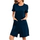 thumbnail image 2 of Batas de invierno para mujer, camisón cálido y camisón de invierno con cremallera y bolsillos, pijama holgado para mujer., 2 of 8