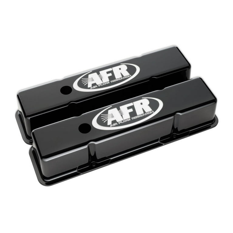 SBC Tall Aluminum Valve Cover Black w/AFR Logo 6705 SBC Tall Aluminum Valve Cover Black w/AFR Logo 6705