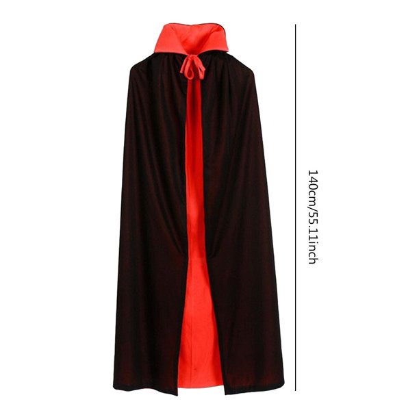 Capa holgada con capucha para adultos, Unisex, capa larga negra, disfraz, abrigos, regalos para niños y adultos para fiesta de Halloween Fivean unisex