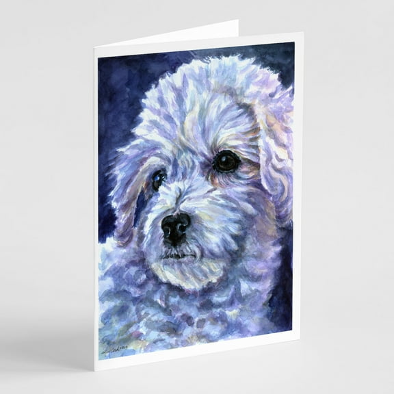 Bichon Frise Greeting Cards and Envelopes Pack of 8