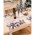 thumbnail image 3 of Christmas Placemats Set of 4, Christmas Dogs Place Mats Puppy Snowflake Placemat Table Decoration for Kitchen Table Dinner Xmas Holiday Party Home Decor Indoor Outdoor 13x19 Inch, 3 of 9