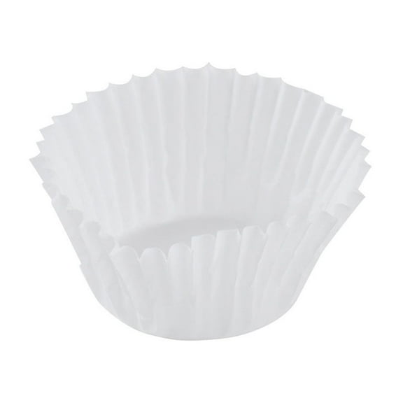 Hoffmaster Round Baking Cup White Paper, 3/4 oz., 3" Top Length x 1.25" Bottom Length x 7/8" Height | 20000/Case