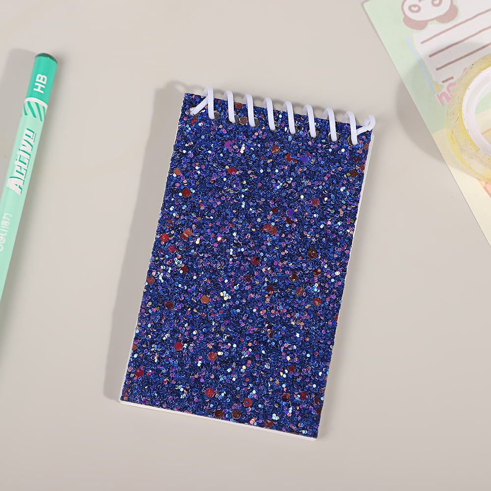 WEUVEB 6-Pack Spiral Notebooks with Vibrant Sequin Covers, Blank Pages for Journaling, Writing, and Note Taking